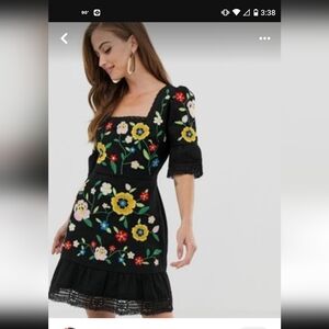 Asos embroided dress